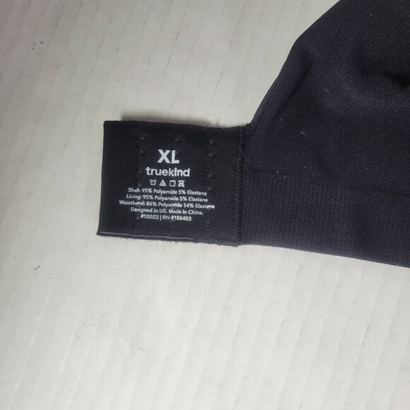 Truekind Black Daily Comfort Wire Free Shaper Bra #10022 Size XL - Picture 4 of 4